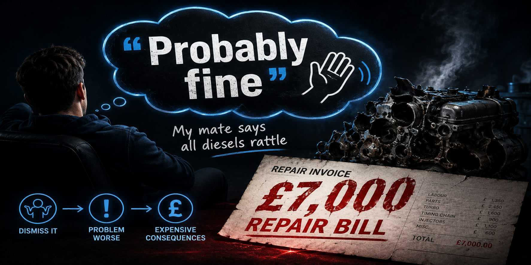 Mercedes Sprinter OM651 owner ignored timing chain rattle thinking 'probably fine' - cost £7,000
