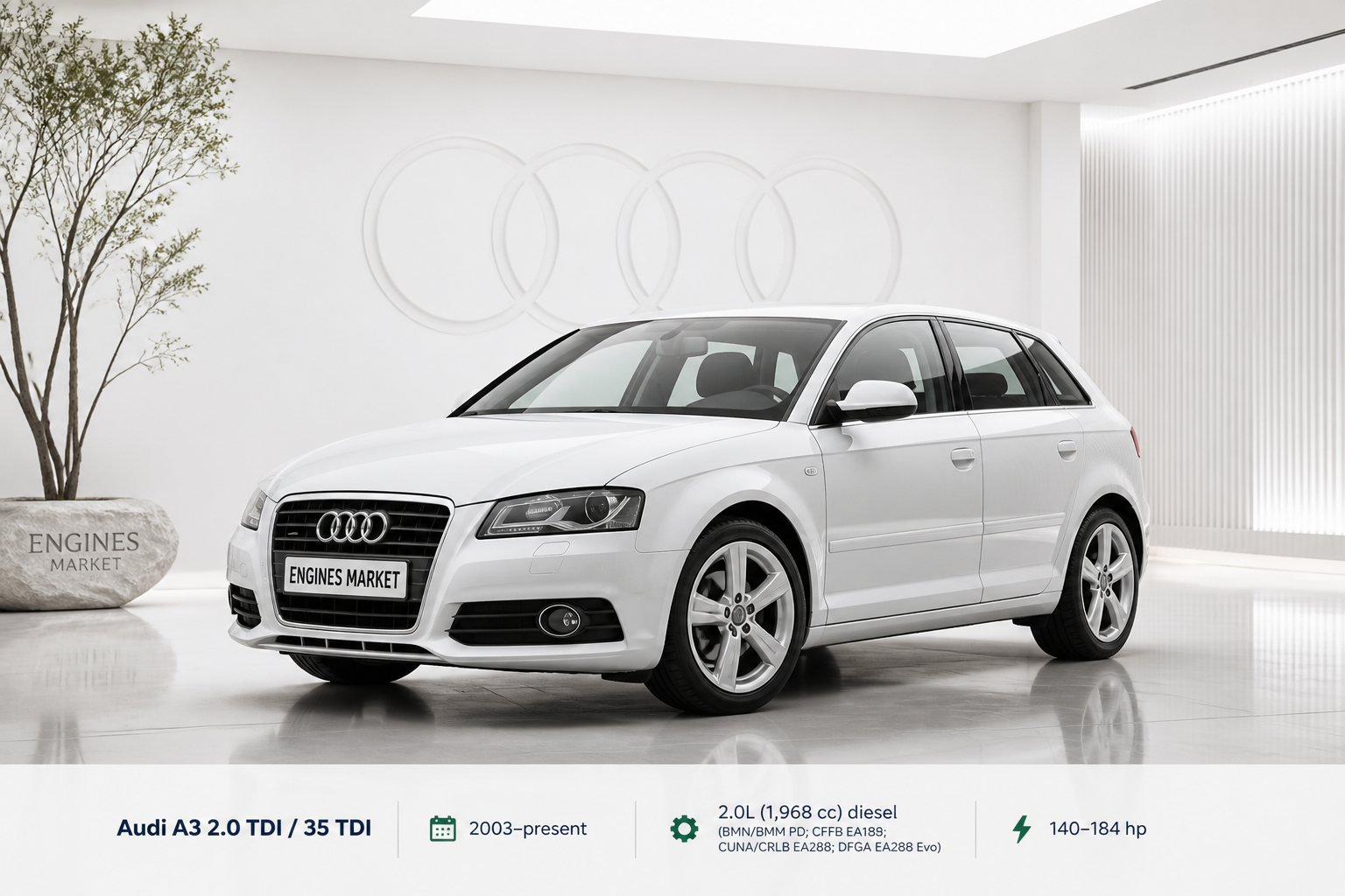 Audi A3 2.0 TDI / 35 TDI - Engine History & Specs at a Glance
