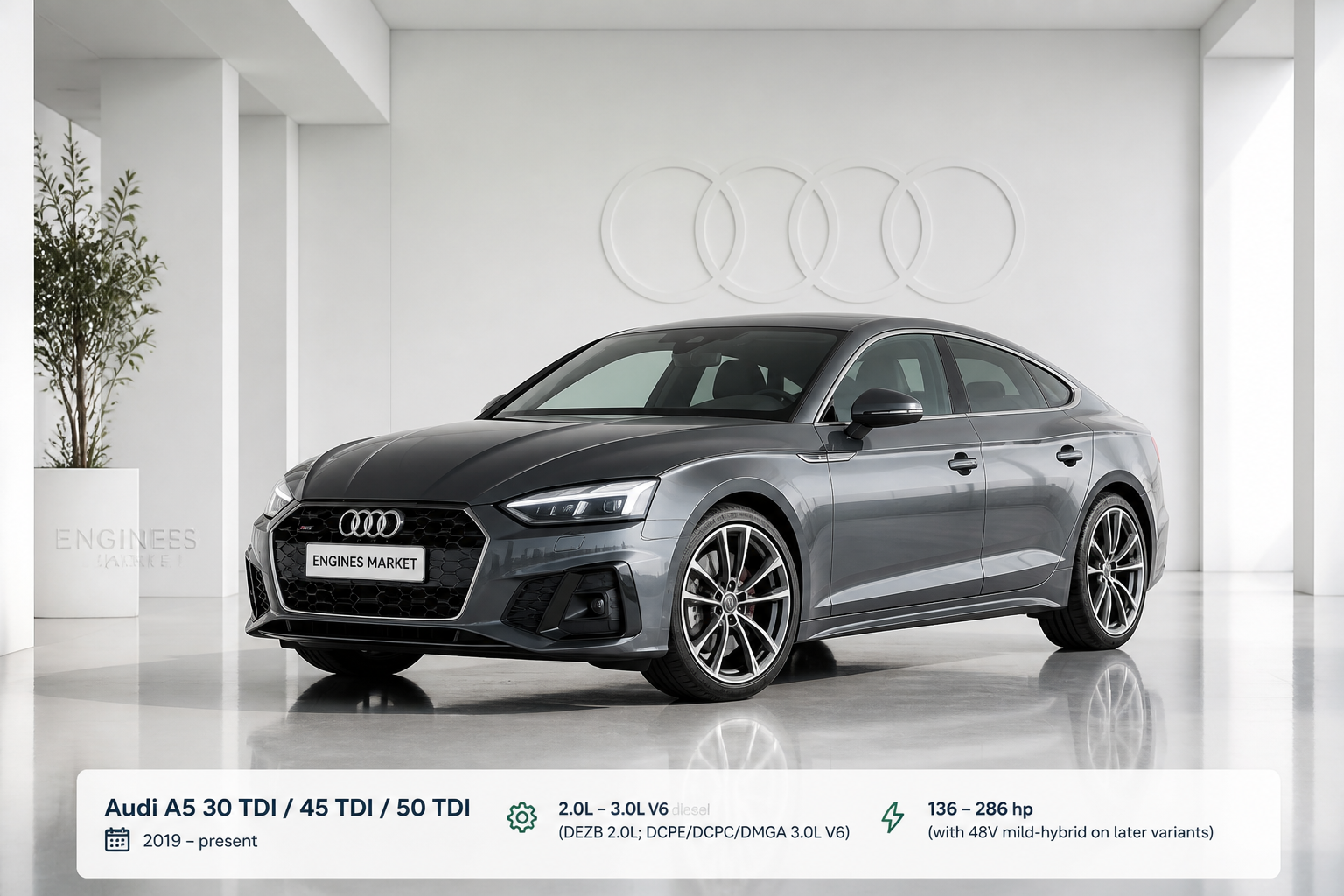 Audi A5 30 TDI / 45 TDI / 50 TDI - Engine History & Specs at a Glance