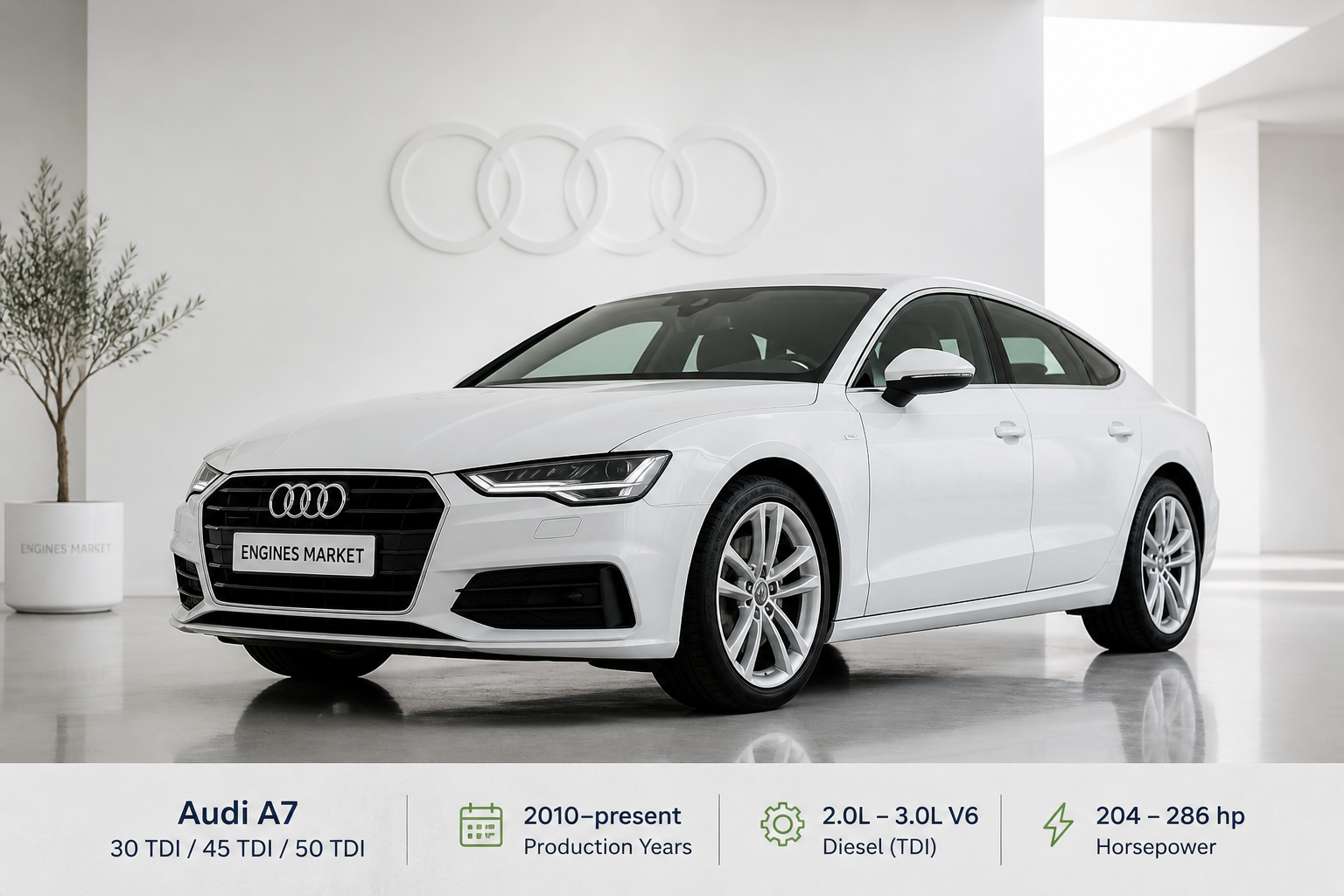 Audi A7 30 TDI / 45 TDI / 50 TDI - Engine History & Specs at a Glance