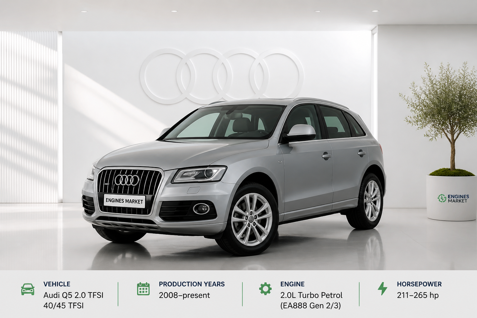 Audi Q5 2.0 TFSI / 40/45 TFSI - Engine History & Specs at a Glance