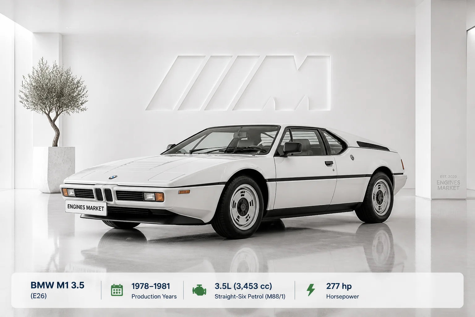 BMW M1 3.5 - Engine History & Specs at a Glance