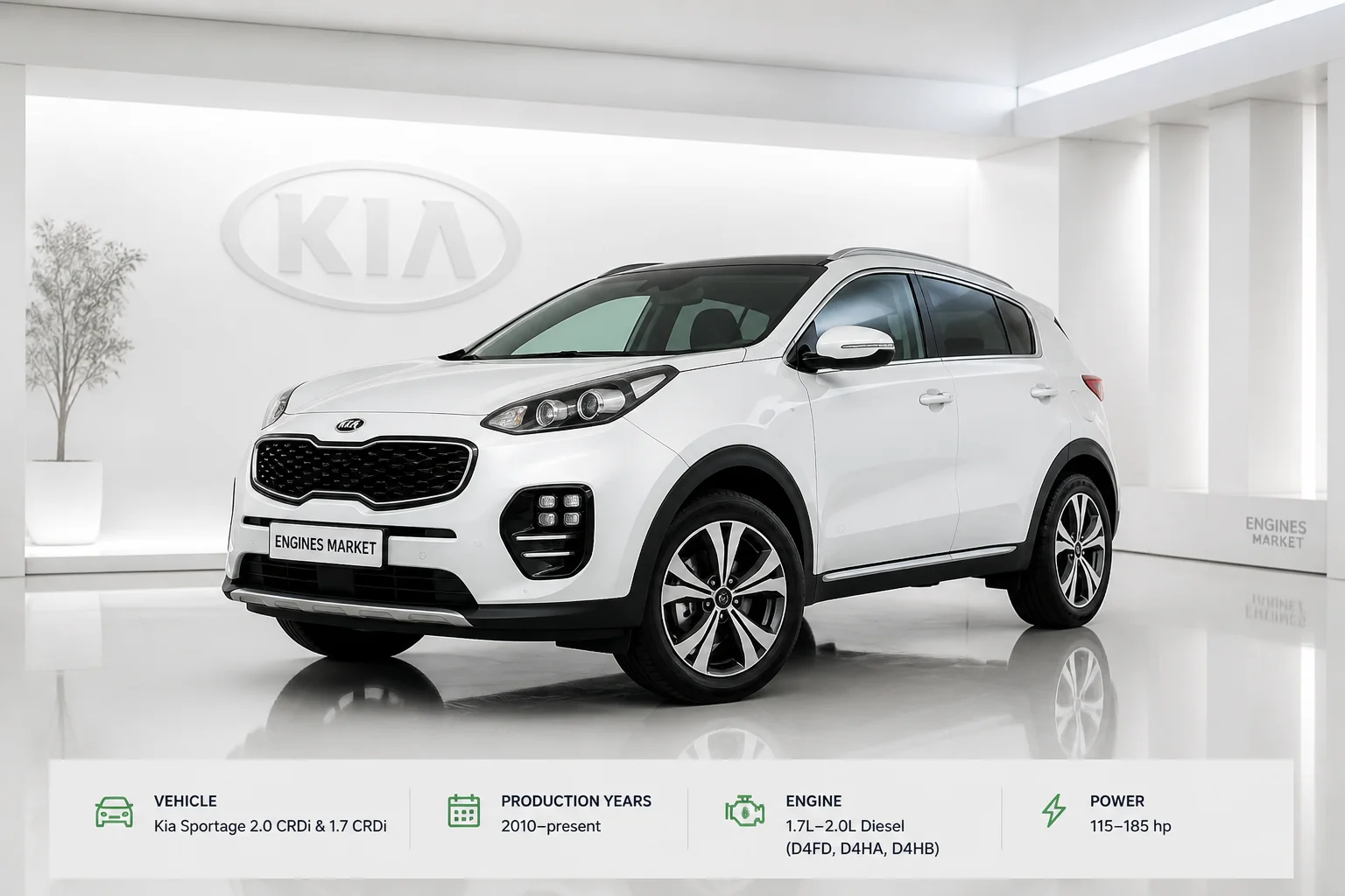 Kia Sportage 2.0 CRDi & 1.7 CRDi - Engine History & Specs at a Glance