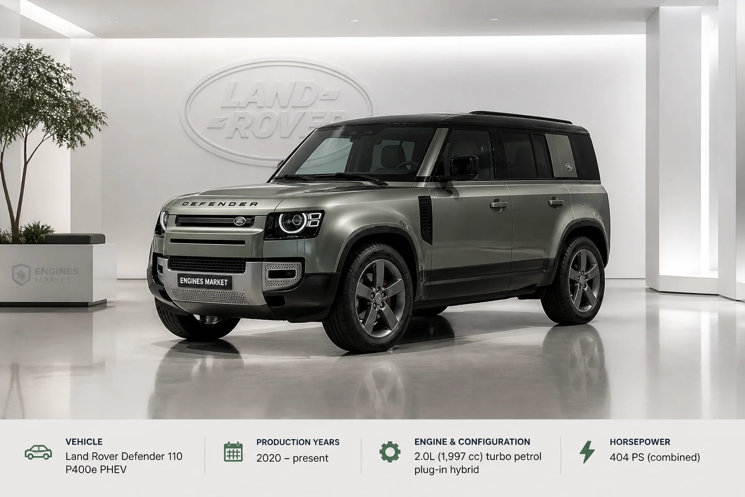 Land Rover Defender 110 P400e PHEV - Engine History & Specs at a Glance