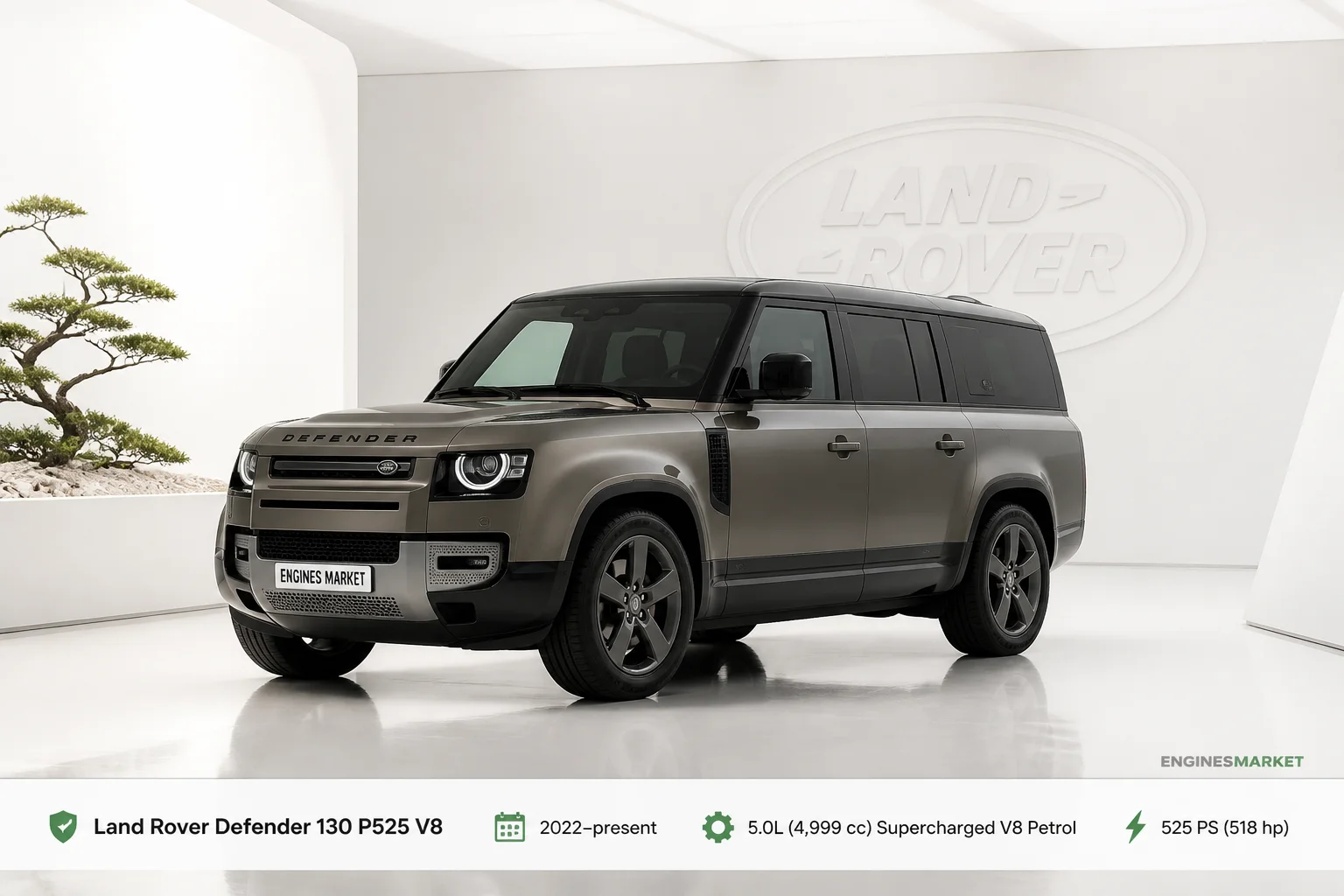 Land Rover Defender 130 P525 V8 - Engine History & Specs at a Glance
