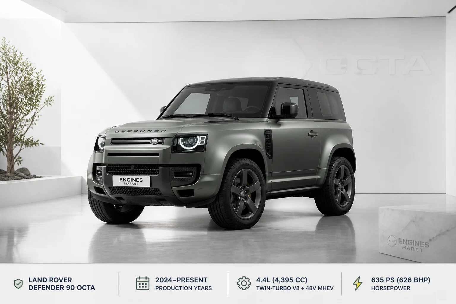 Land Rover Defender 90 Octa - Engine History & Specs at a Glance