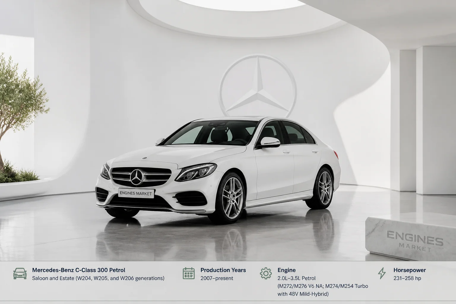 Mercedes-Benz C-Class 300 Petrol - Engine History & Specs at a Glance