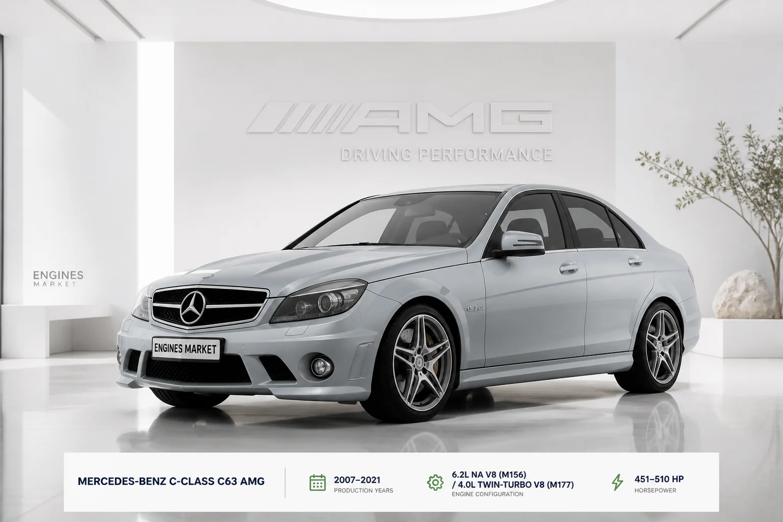 Mercedes Benz C Class C63 AMG Engine Replacement (W204)