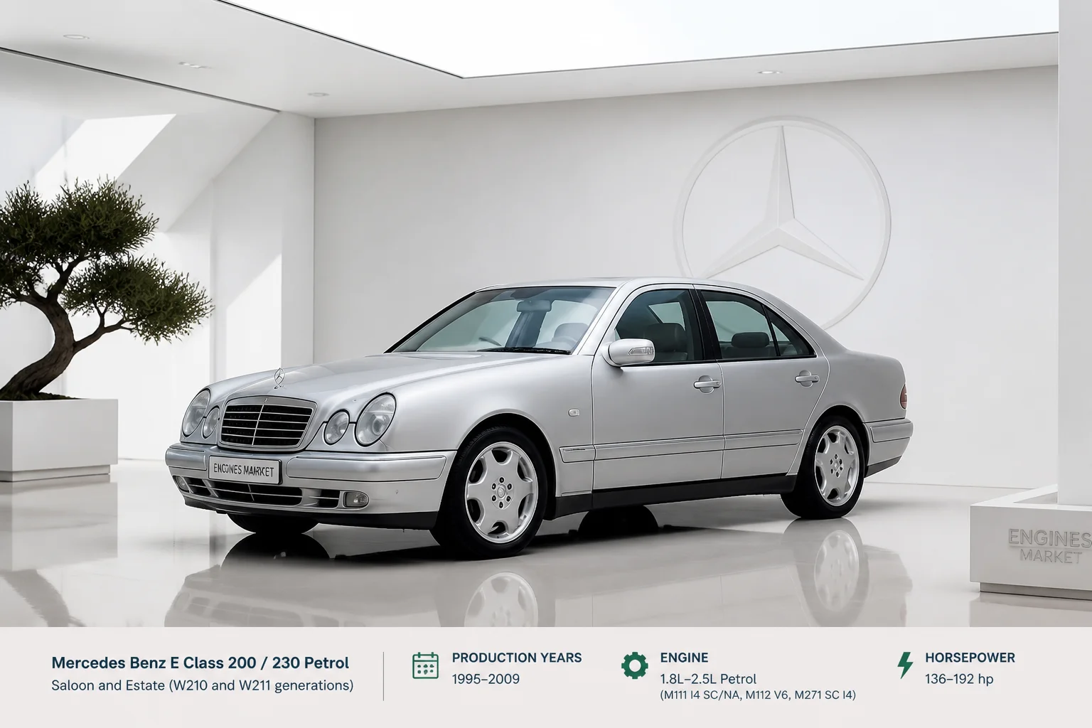 Mercedes Benz E Class 200 / 230 Petrol - Engine History & Specs at a Glance