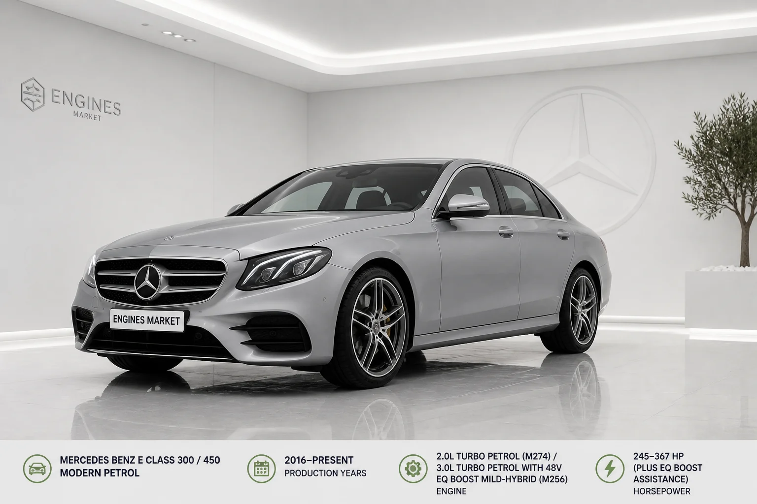 Mercedes Benz E Class 300 / 450 Modern Petrol - Engine History & Specs at a Glance