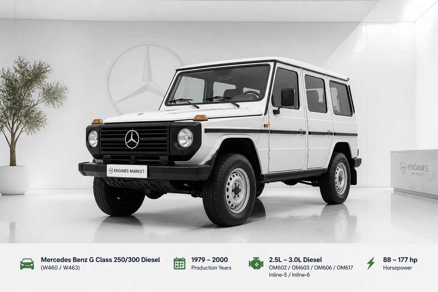 Mercedes Benz G Class 250/300 Diesel - Engine History & Specs at a Glance