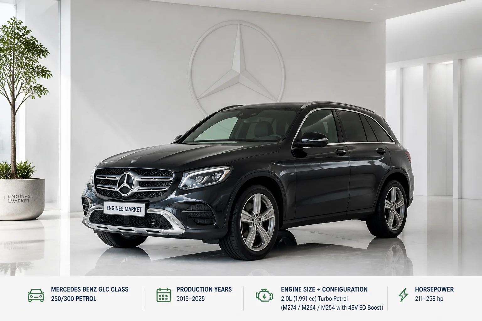 Mercedes Benz GLC Class 250/300 Petrol - Engine History & Specs at a Glance