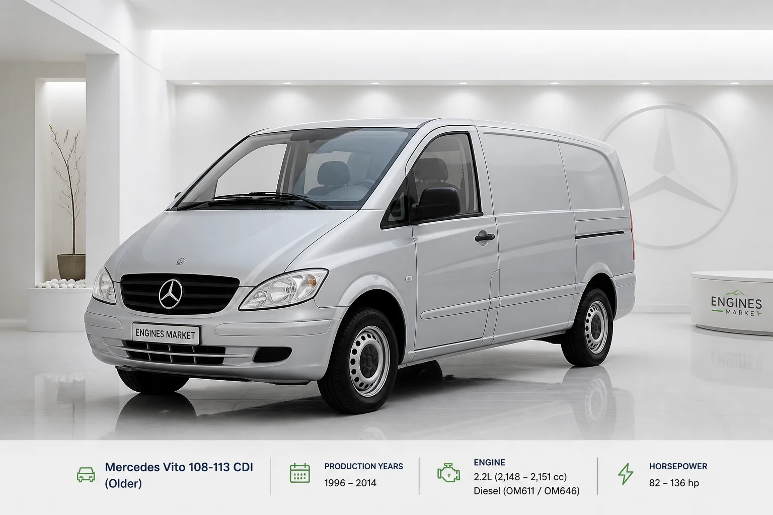Mercedes Vito 108-113 CDI (Older) - Engine History & Specs at a Glance