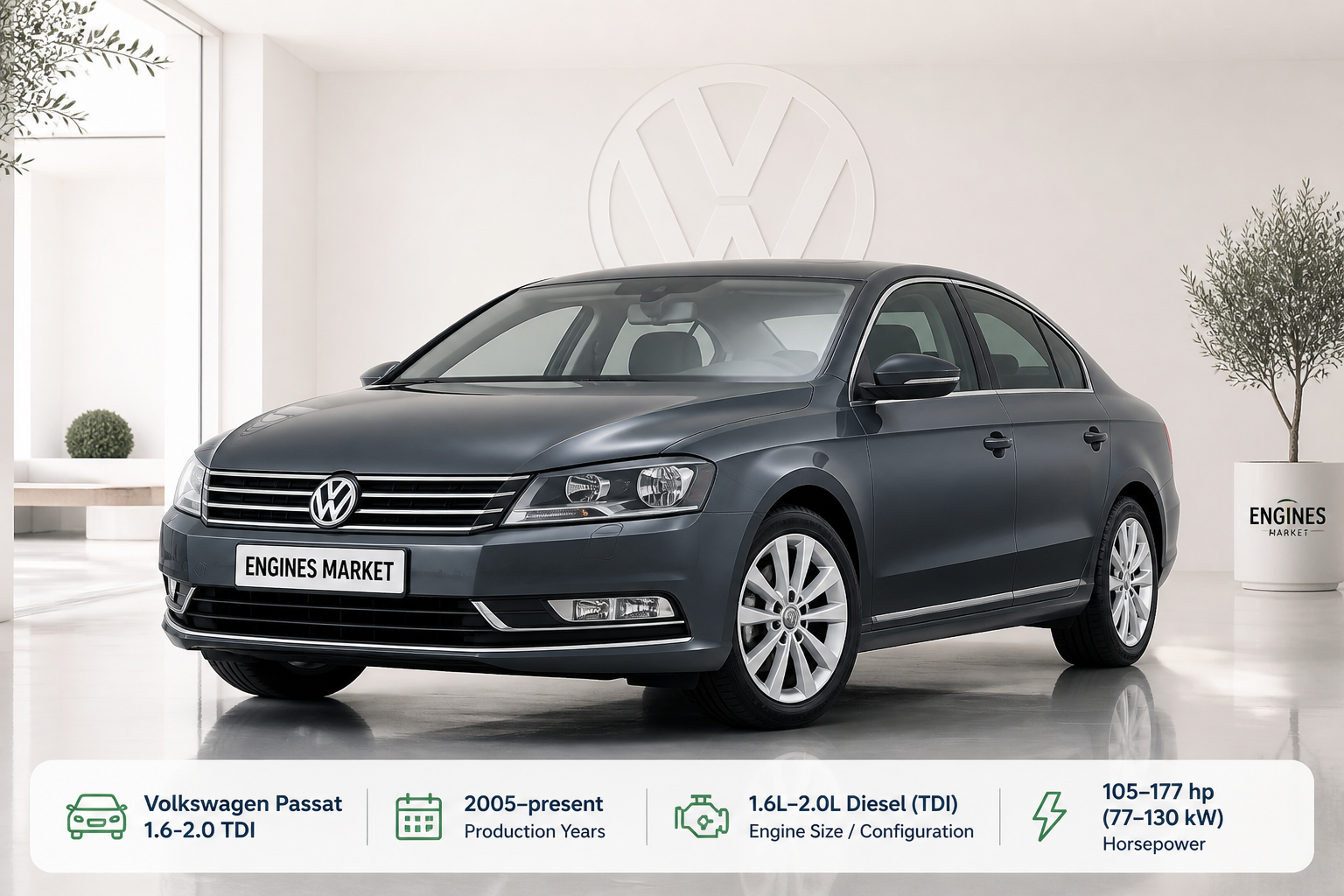 Volkswagen Passat 1.6-2.0 TDI - Engine History & Specs at a Glance