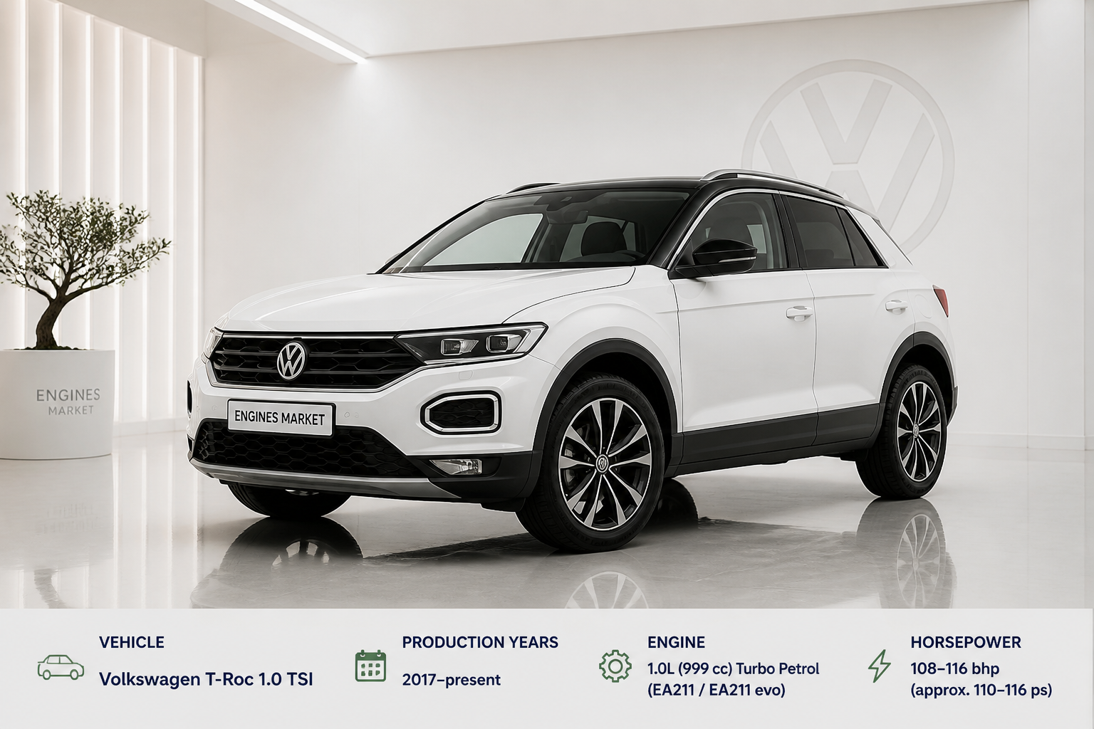 Volkswagen T-Roc 1.0 TSI - Engine History & Specs at a Glance